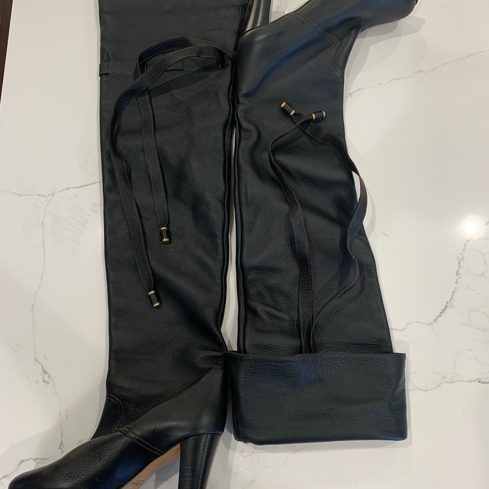 NEW 💥 Over the Knee Pebbled Leather Boots